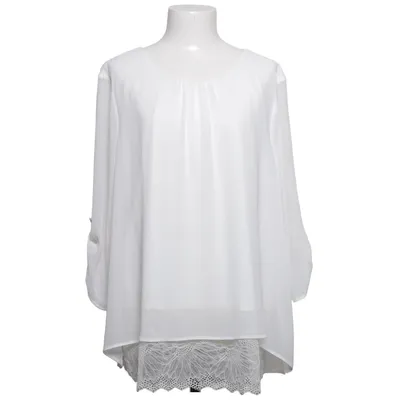 Bluse (Weiß) von Canda Premium Polyester