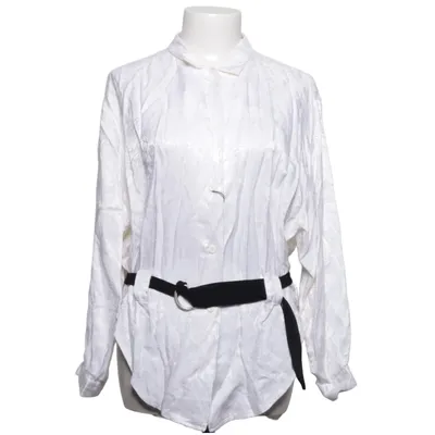 Chemise (Blanc, Noir) de Dots Acétate, Viscose