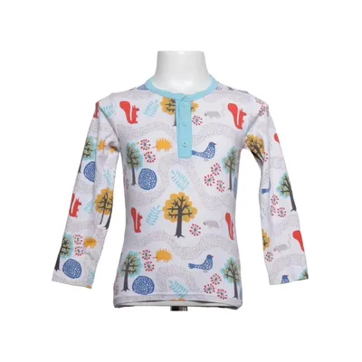 Long sleeve T-shirt (White, Multicolored) from Me&i Elastane, Organic cotton