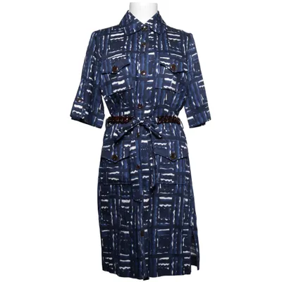 Robe chemise (Bleu, Blanc) de Milly of New York Coton