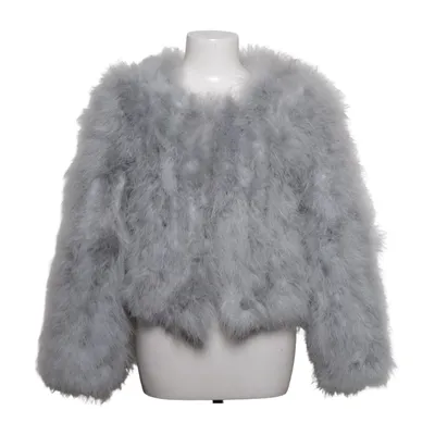 Feather jacket (Gray) from Chelsea Ostrich feather, Polyester