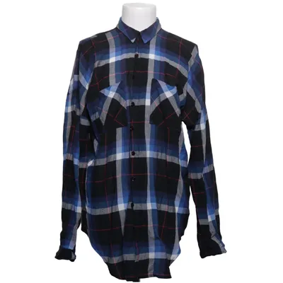 Flanellen overhemd (Blauw, Zwart, Wit) van Topshop Katoen