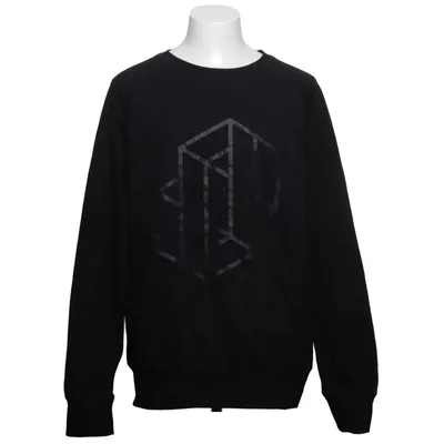 Sweatshirt (Noir) de Pure Waste Coton recyclé, Polyester recyclé
