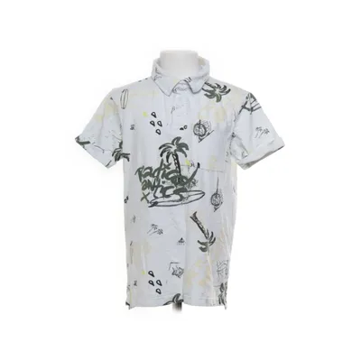 Kortärmad skjorta (Vit, Flerfärgad) från Warp Bomull, Elastan