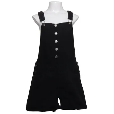 Dungaree shorts (Black) from Page One Young Cotton