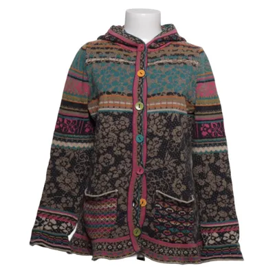 Cardigan (Brun, Flerfarvet) fra IVKO Nylon, Uld