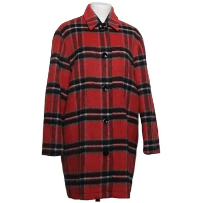 Coat (Red, Black) from Liz Claiborne Acrylic, Mohair, Polyester, Wool