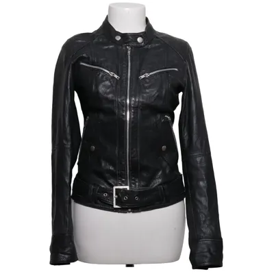 Veste en cuir (Noir) de Zara Cuir, Polyester