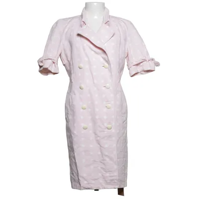 Trenchcoat (Pink, Hvid) fra Escada by Margaretha Ley Bomuld