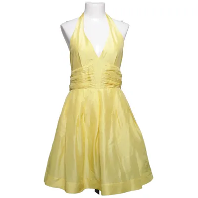 Halterneck dress (Yellow) from Spotlight by Warehouse Acetate, Silk