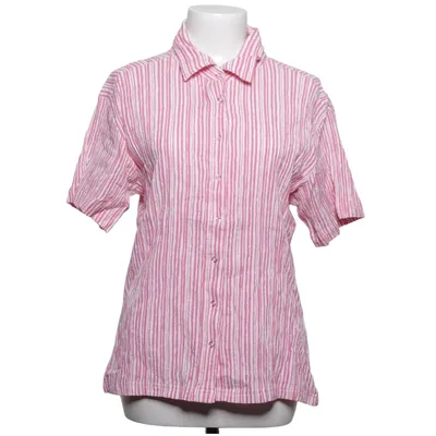 Kortærmet skjorte (Pink, Hvid) fra X-Mail Bomuld, Elastan, Metallfiber