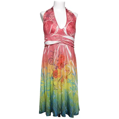 Halterneck dress (Red, Yellow, Green, Multicolored) from Rick Cardona Elastane, Polyester
