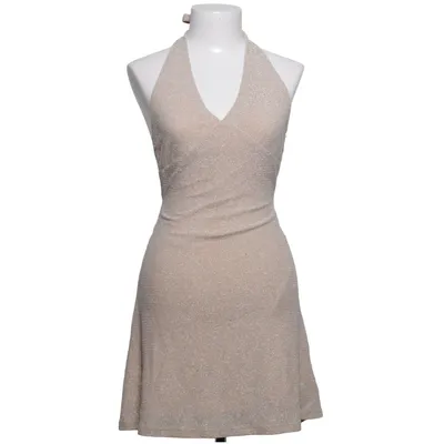 Halterneck dress (Beige) from Venderby's Elastane, Metallic fiber, Polyamide, Polyester