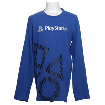 Long sleeve T-shirt (Blue) from Playstation Cotton