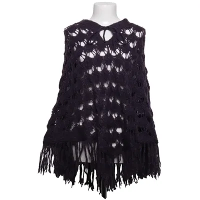 Poncho (Lila) van More & More Acryl, Nylon