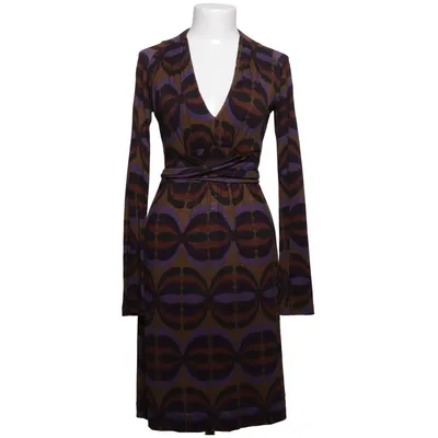 Robe portefeuille (Marron, Violet, Orange) de Maliparmi