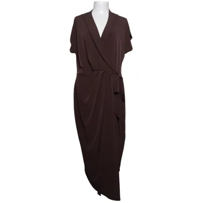 Wikkeljurk (Bruin) van Boohoo Plus Elastaan, Polyester