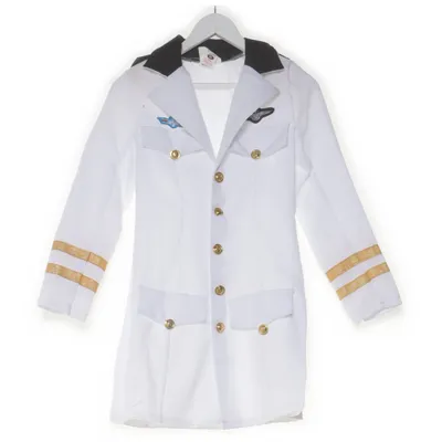 Maskeradkläder (Vit, Svart, Guldfärgad) från Top Gun Polyester