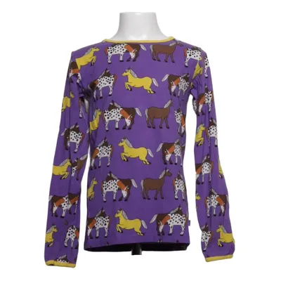 Long sleeve T-shirt (Purple, Yellow, Multicolored) from Småfolk Elastane, Organic cotton