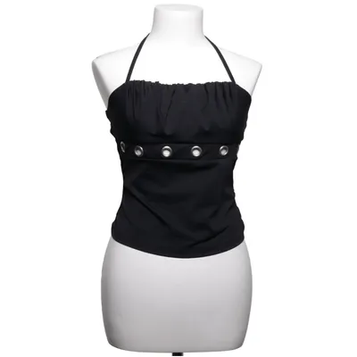 Halterneck top (Sort) fra Shein Elastan, Polyester