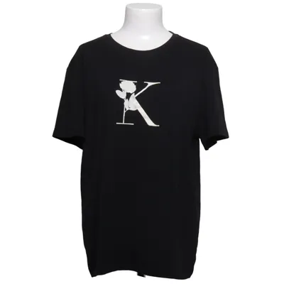 T-shirt (Noir) de Romwe Coton, Élasthane, Polyester