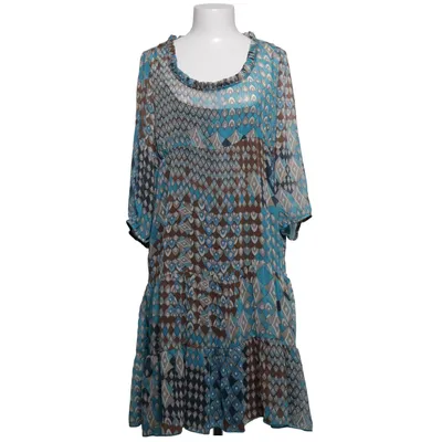 Jurk (Blauw, Bruin, Meerkleurig) van Clara Polyester