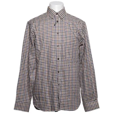 Chemise (Bleu, Marron, Blanc) de Oscar of Sweden Coton