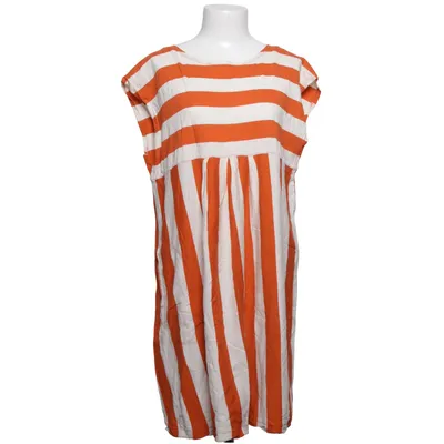 Dress (Orange, White) from Gudrun Sjödén Organic cotton
