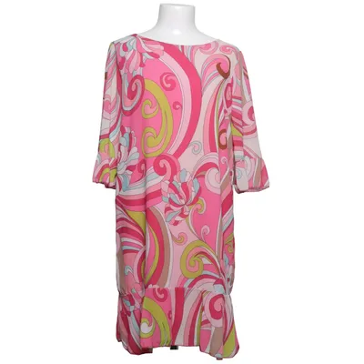 Klänning (Rosa, Flerfärgad) från New Style Elastan, Polyester