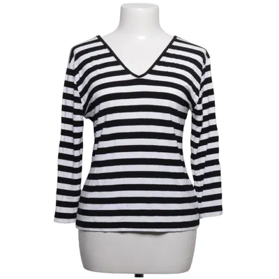 Langærmet t-shirt (Sort, Hvid) fra Ben Barton Elastan, Viscose
