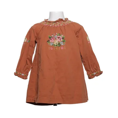 Kjole (Brun, Flerfarvet) fra Petit Sézane Bomuld, Polyester