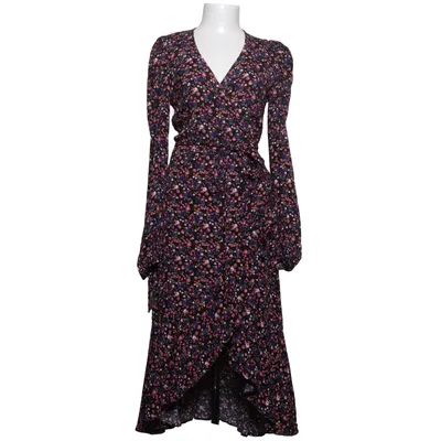 Robe portefeuille (Noir, Multicolore) de Laurella Viscose