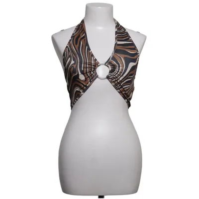 Haut dos-nu (Marron, Noir, Blanc) de Shein Élasthane, Polyester