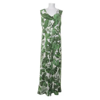 Maxi dress (White, Green) from Flash Woman Elastane, Polyester