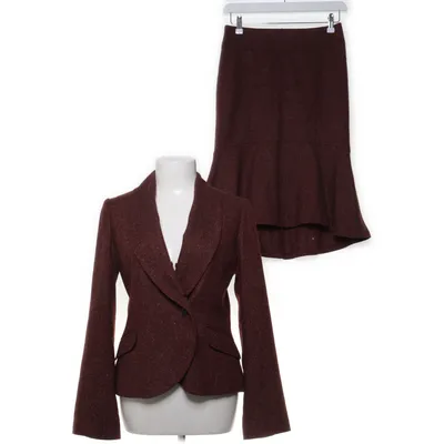 Mantelpak (Roze) van H&M Polyester, Zijde, Wol