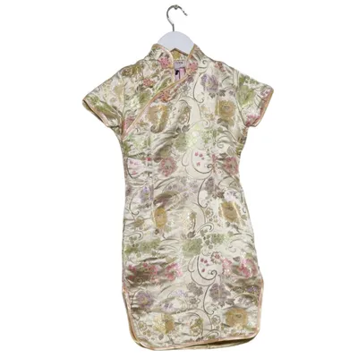 Cheongsam (Beige, Mehrfarbig) von Eastern Collection