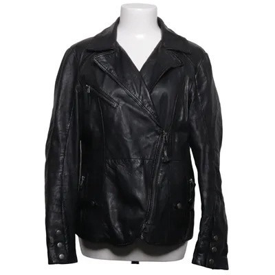 Biker jacket (Black) from Mandarin Leather, Polyester