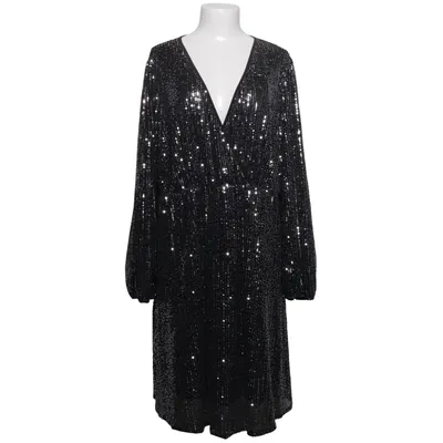Robe de cocktail (Noir, Argent) de Shein Curve Élasthane, Polyester