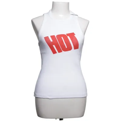Tanktop  (Hvid, Rød) fra Carne Bollente Bomuld, Elastan