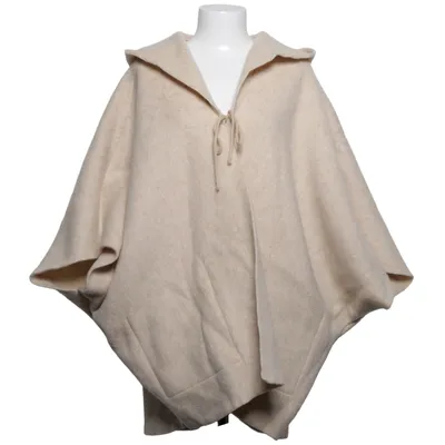 Korte mouwen capuchon sweater (Beige) van Alwero Wol