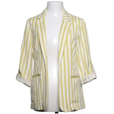Blazer (Geel, Wit) van ONLY Blue Denim Polyester, Viscose
