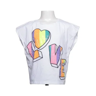 T-shirt (White, Multicolored) from Billieblush Cotton