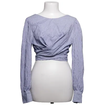 Blouse portefeuille (Bleu, Blanc) de Zara Basic Collection