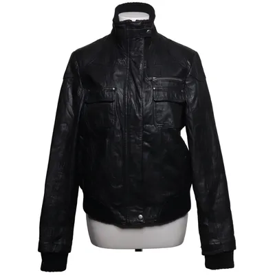 Leather jacket (Black) from JSFN Leather, Polyester