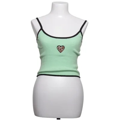 Tanktop  (Grøn, Sort) fra Urban Outfitters Polyamid, Polyester, Viscose
