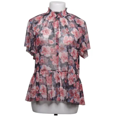 Bluse (Pink, Sort, Flerfarvet) fra Gina Tricot Elastan, Polyester