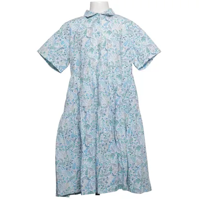Dress (Blue, Green, White, Multicolored) from Il Gufo Cotton