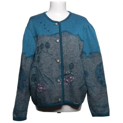 Cardigan (Blue, Gray, Multicolored) from Geiger Mohair, Polyamide, Wool