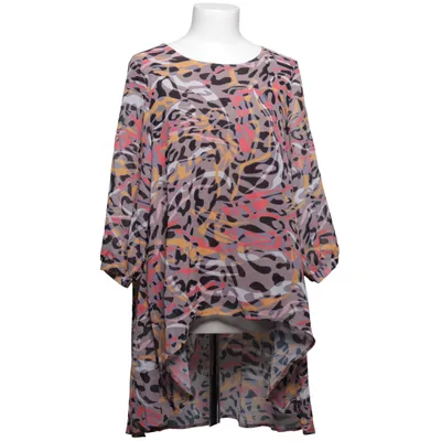 Blouse (Beige, Multicolore) de Mocca Élasthane, Polyester