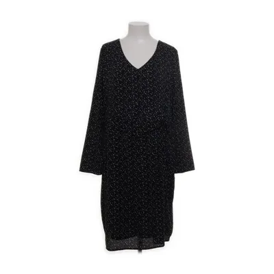Slå-om-kjole (Sort, Hvid) fra Shape Elastan, Polyester, Viscose